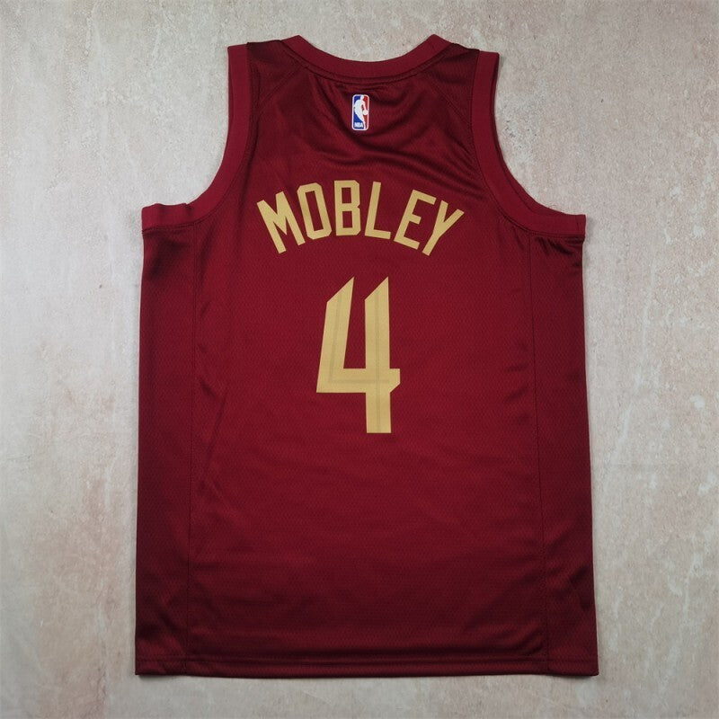 Cleveland Cavaliers #4 Mobley Hot Press Cavaliers Style 3 Basketball Jersey basketball jersey product view 1