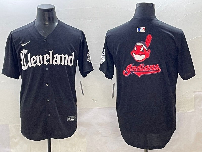Cleveland Guardians Indians 5 Collaboration Style 1 Baseball Jersey baseball jersey product view 1