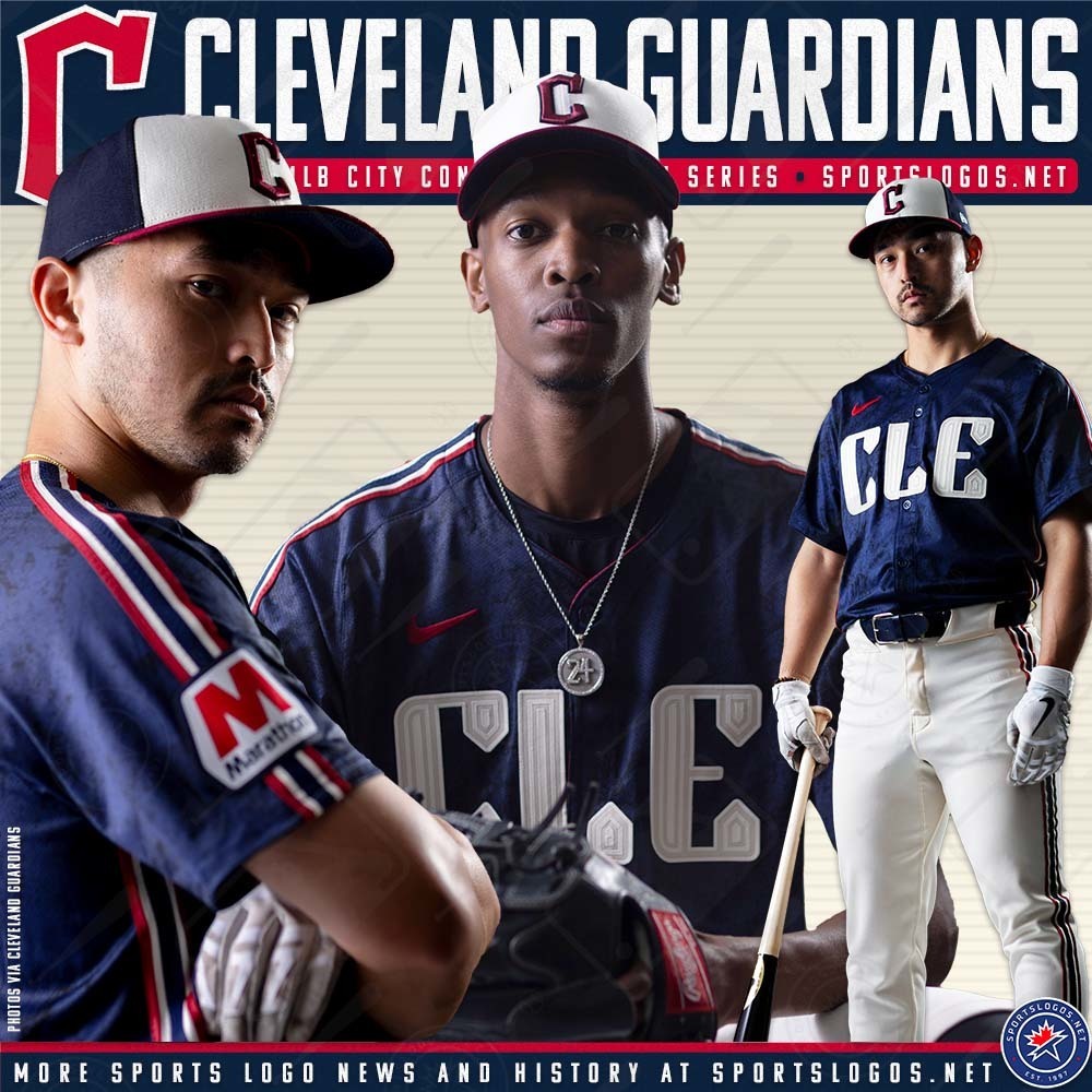 Cleveland Guardians city-connect Baseball Jersey baseball jersey product view 1