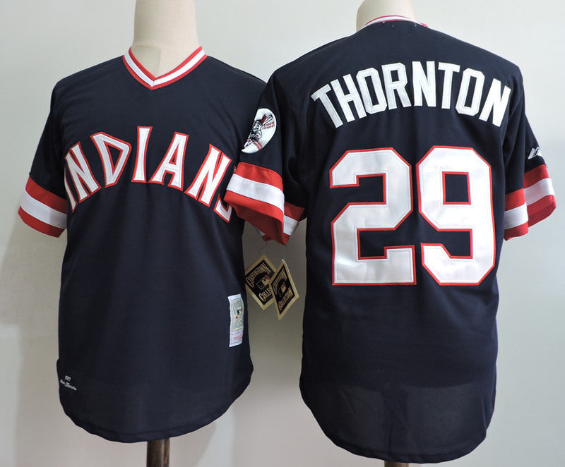 Cleveland Indians #29 Style 1 Baseball Jersey baseball jersey product view 1