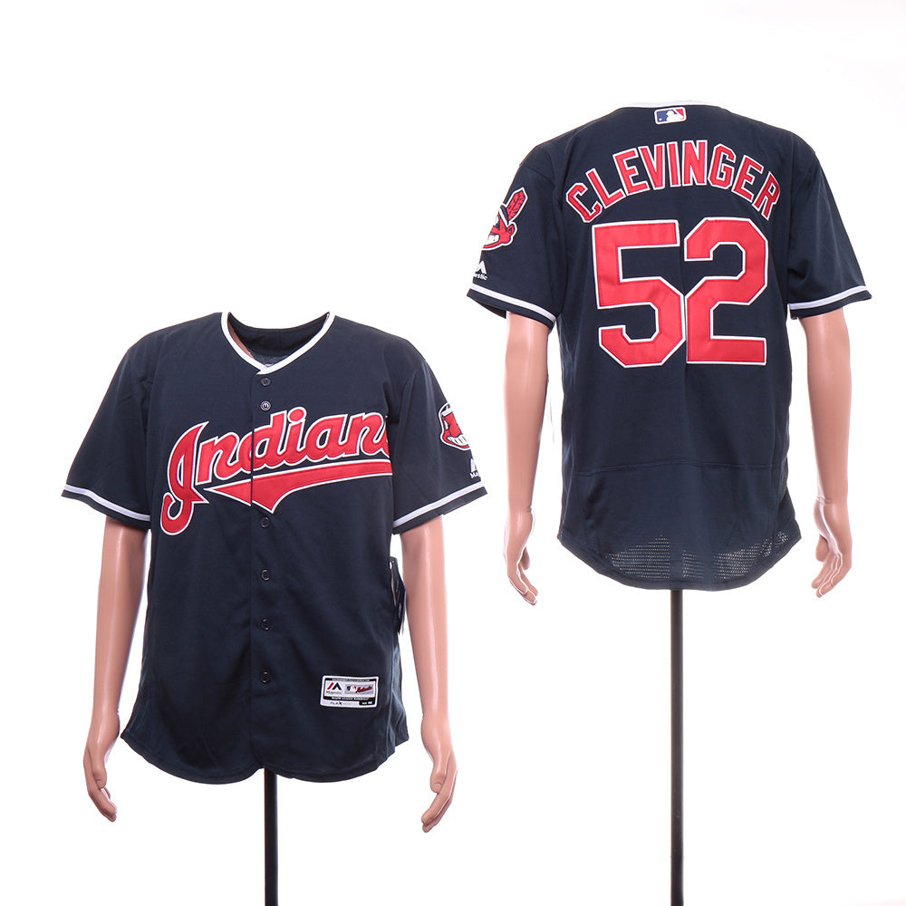 Cleveland Indians #52 Mike Clevinger Style 1 Baseball Jersey baseball jersey product view 1