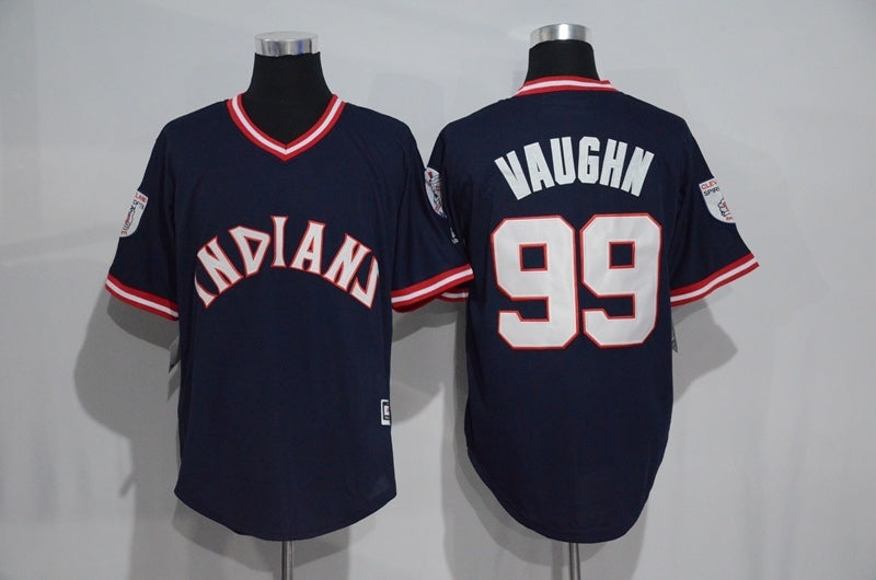 Cleveland Indians #99 Ricky Vaughn Style 2 Baseball Jersey baseball jersey product view 1
