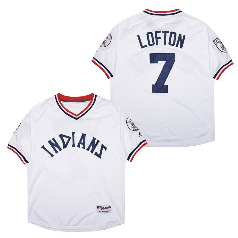 Cleveland #7 Kenny Lofton Style 3 Baseball Jersey baseball jersey product view 1