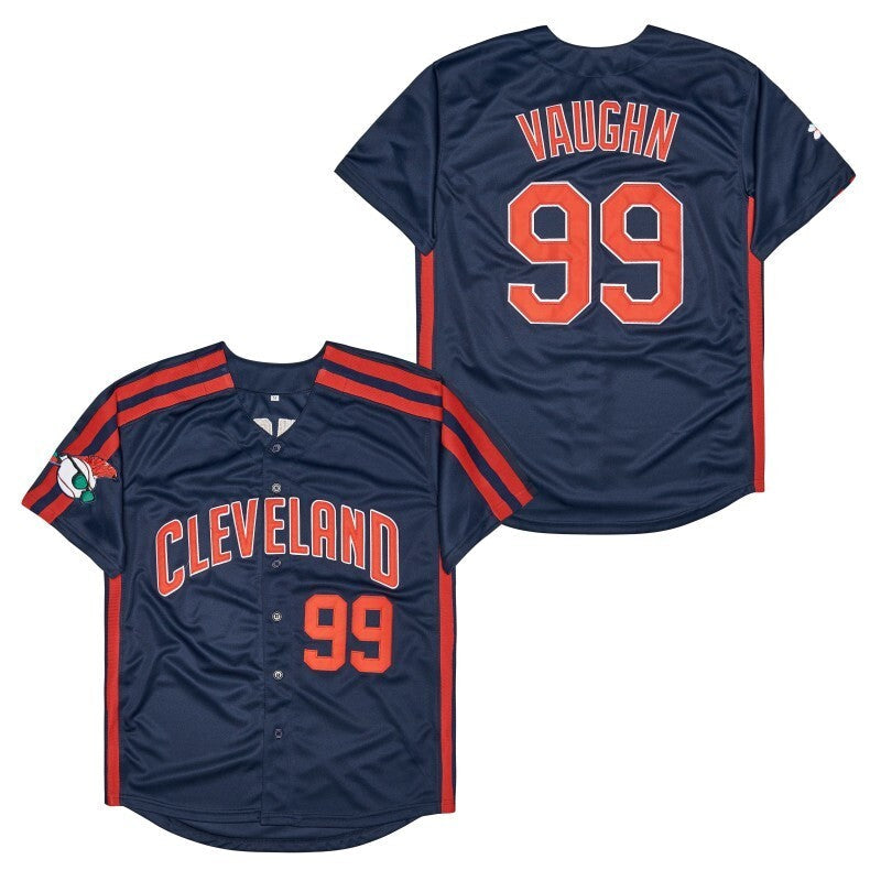 Cleveland #99 Rick Vaughn Style 6 Baseball Jersey baseball jersey product view 1