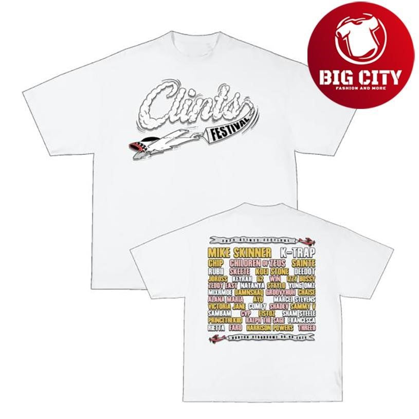 Clints Clints Fest Line Up Two Sided Shirt Unisex T-shirt, Sweatshirt, Hoodie, Long Sleeve Tee - T-Shirt, Sweatshirt, Hoodie