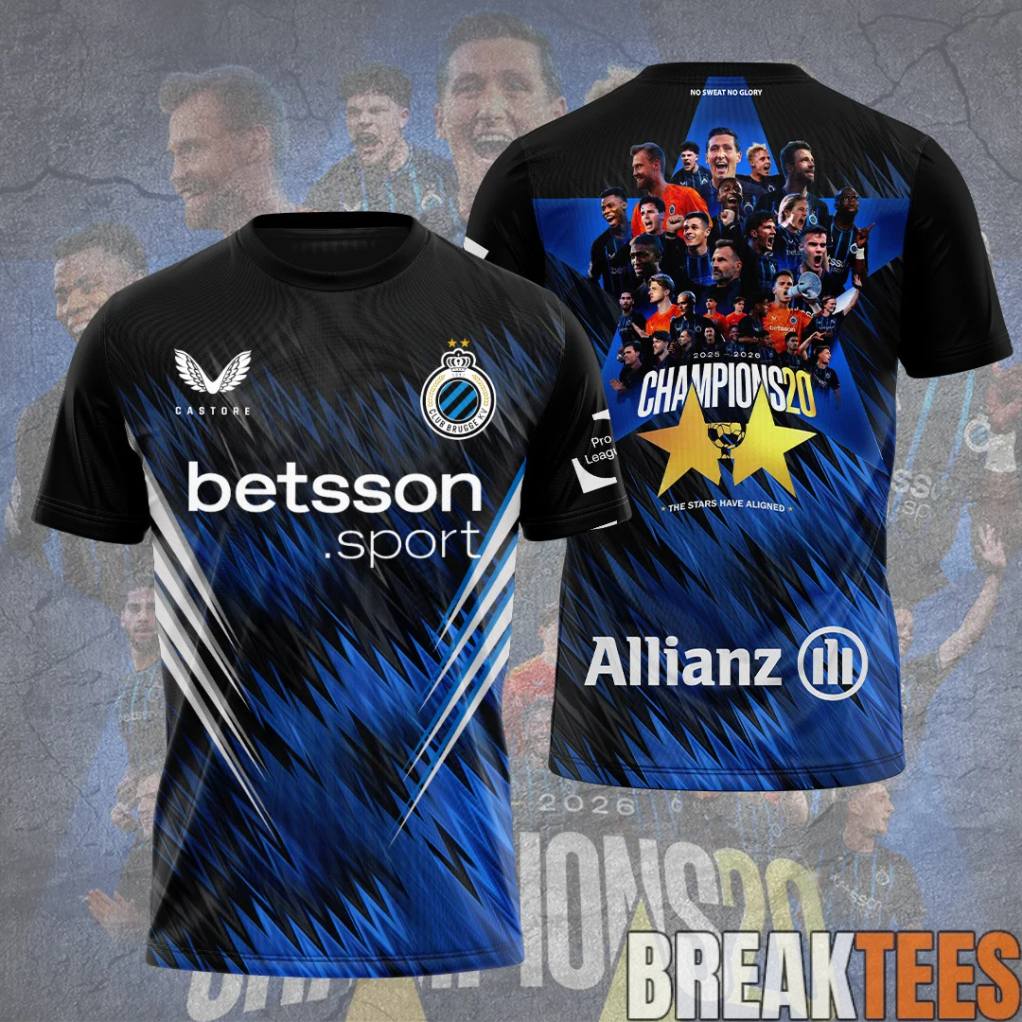 Club Brugge KV Kampioen 25-26 Shirt Unisex T-shirt, Sweatshirt, Hoodie, Long Sleeve Tee - T-Shirt, Sweatshirt, Hoodie