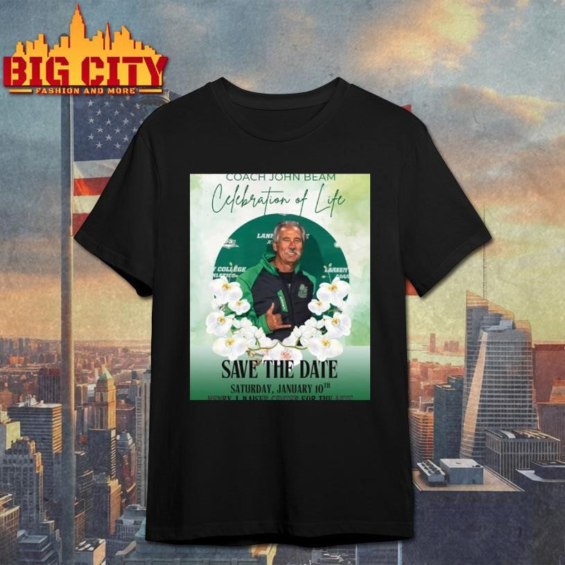 Coach John Beam Celebration Of Life Save The Date January 10th 2026 Henry J Shirt Unisex T-shirt, Sweatshirt, Hoodie, Long Sleeve Tee - T-Shirt, Sweatshirt, Hoodie