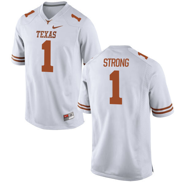 Coach #1 Strong White College Football Jersey football jersey product view 1