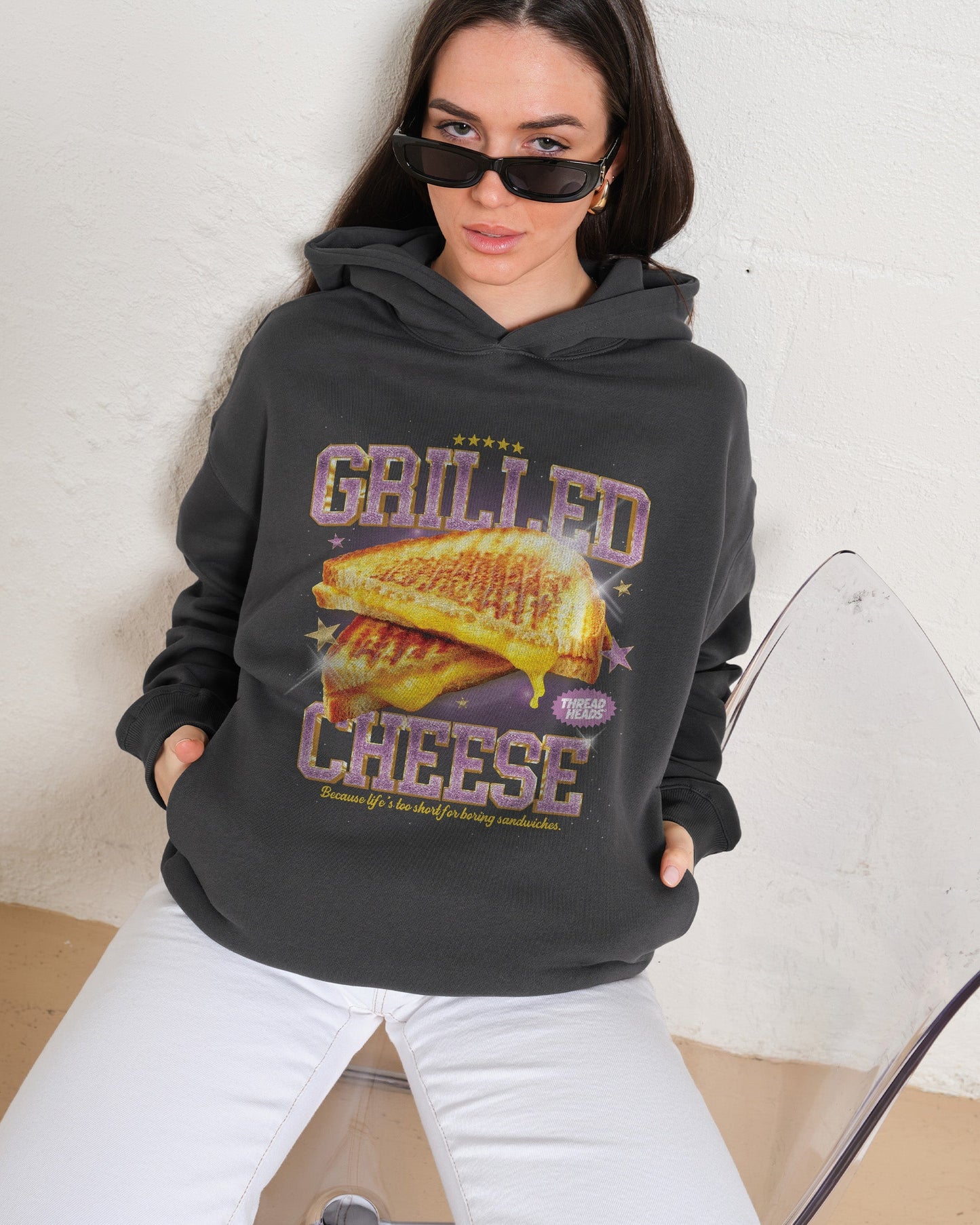 Grilled Cheese Hoodie Unisex T-shirt, Sweatshirt, Hoodie, Long Sleeve Tee - T-Shirt, Sweatshirt, Hoodie