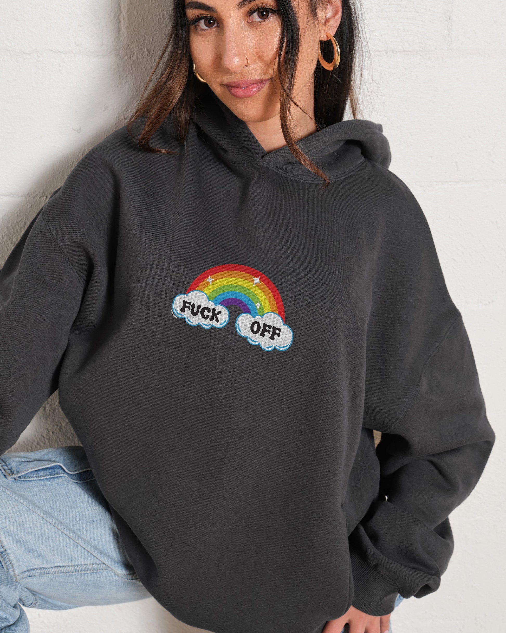 Fk Off Rainbow Hoodie Unisex T-shirt, Sweatshirt, Hoodie, Long Sleeve Tee - T-Shirt, Sweatshirt, Hoodie
