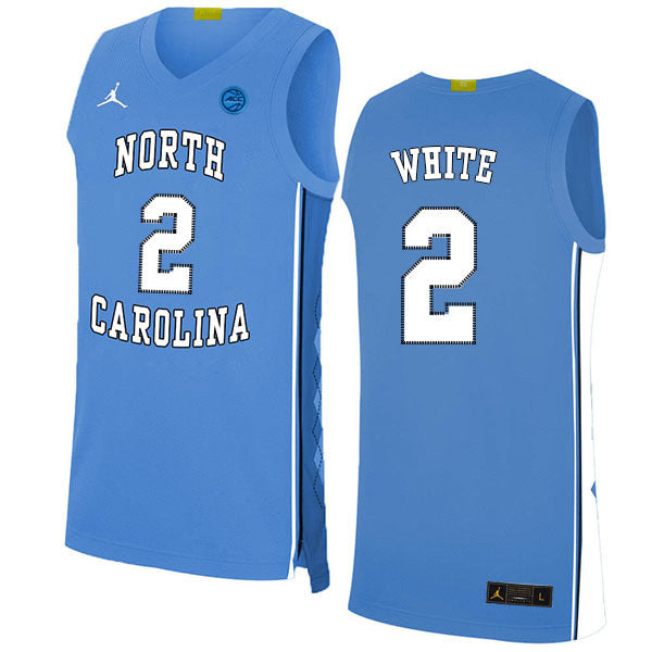 Coby White 2 Blue College Football Jersey football jersey product view 1