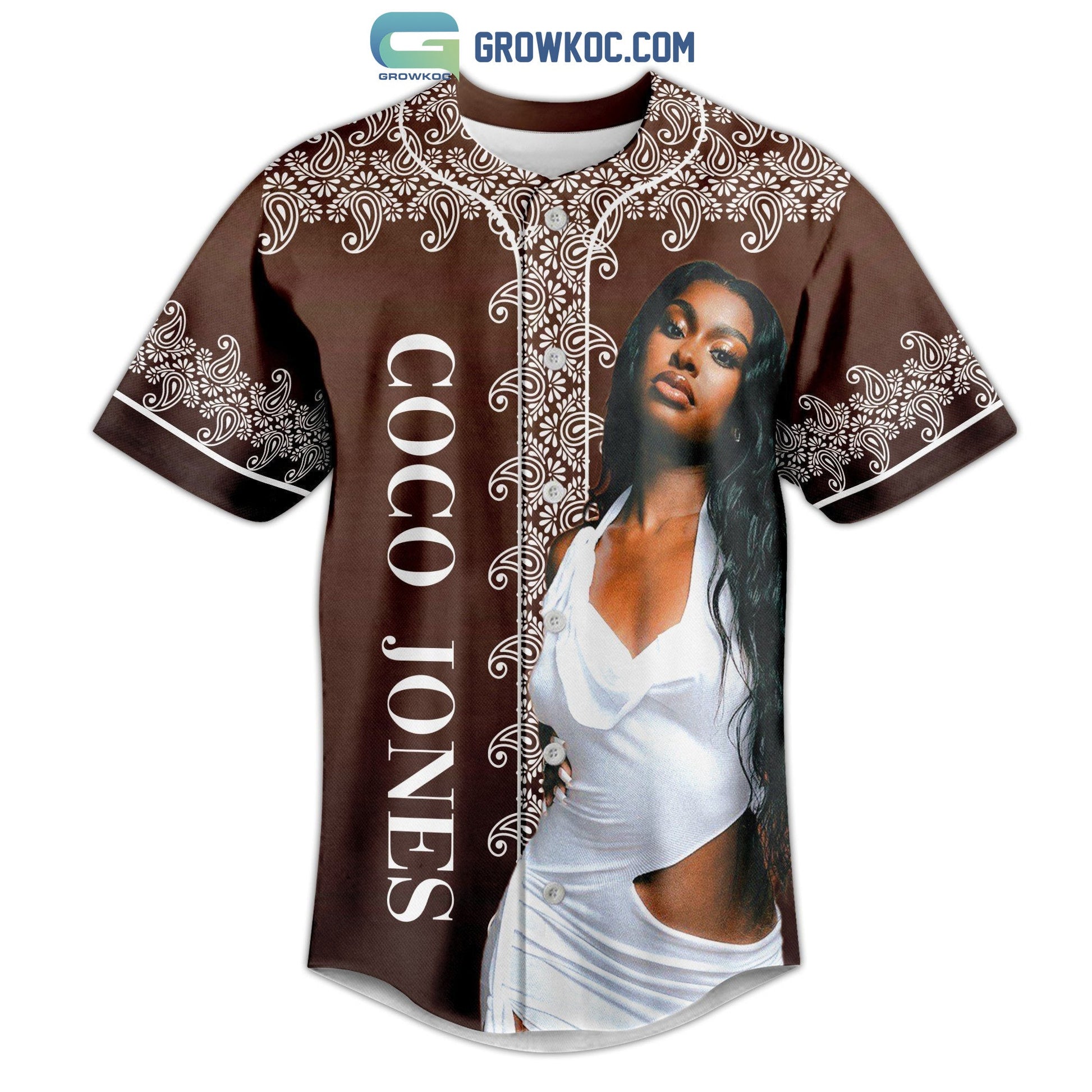 Coco Jones Doo Wop That R&B Thang The Tour Personalized Baseball Jersey baseball jersey product view 2
