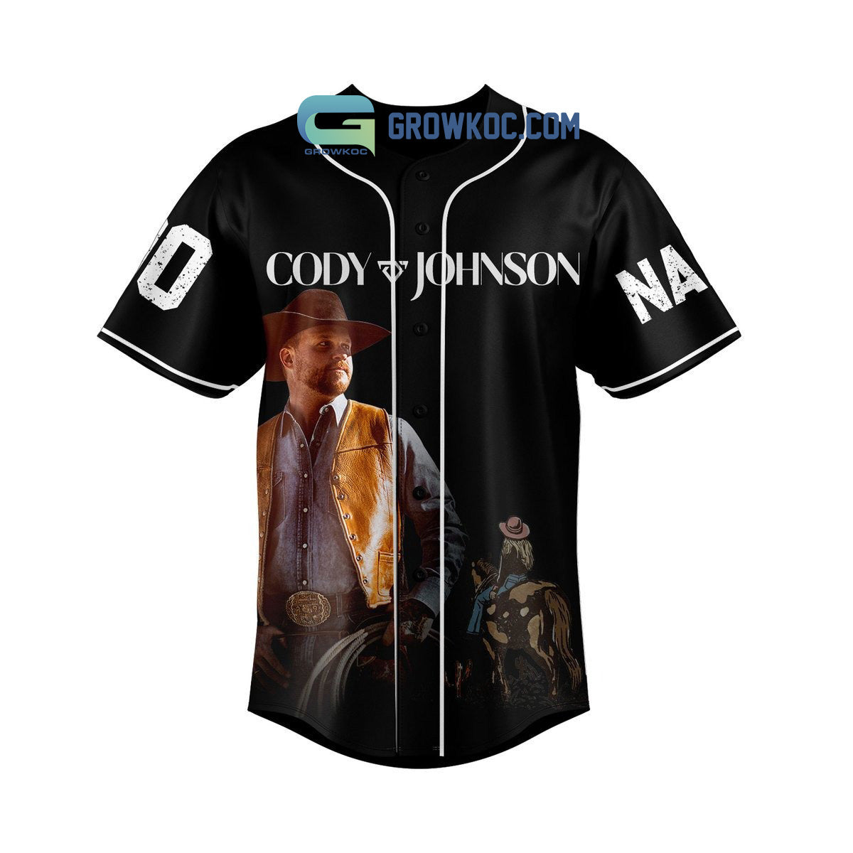 Code Johnson Long Live Cowgirls Personalized Baseball Jersey baseball jersey product view 1