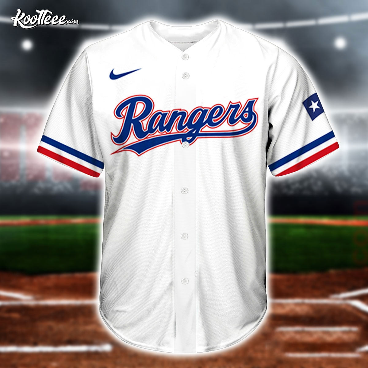 Cody Johnson Rangers Baseball Jersey baseball jersey product view 2