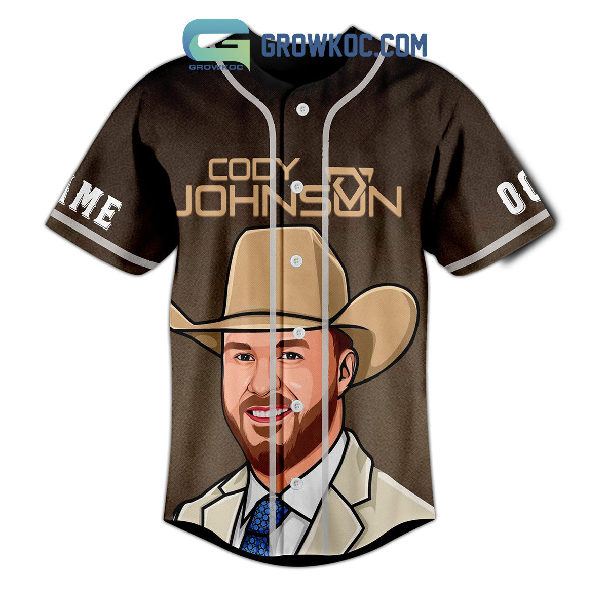 Cody Johnson The Leather Tour Personalized Baseball Jersey baseball jersey product view 3