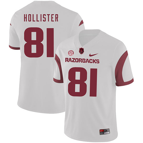Cody Hollister 81 White College Football Jersey football jersey product view 1