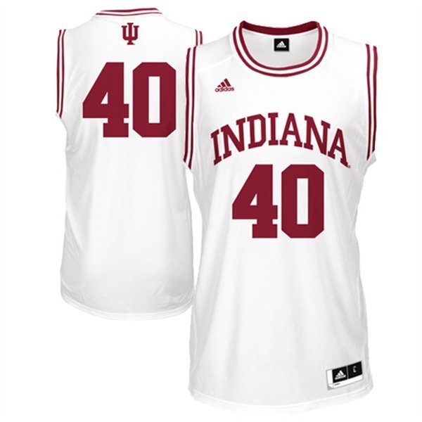 Cody Zeller #40 White College Football Jersey football jersey product view 1