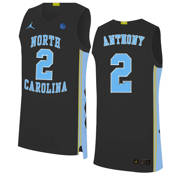 Cole Anthony 2 Black College Football Jersey football jersey product view 1