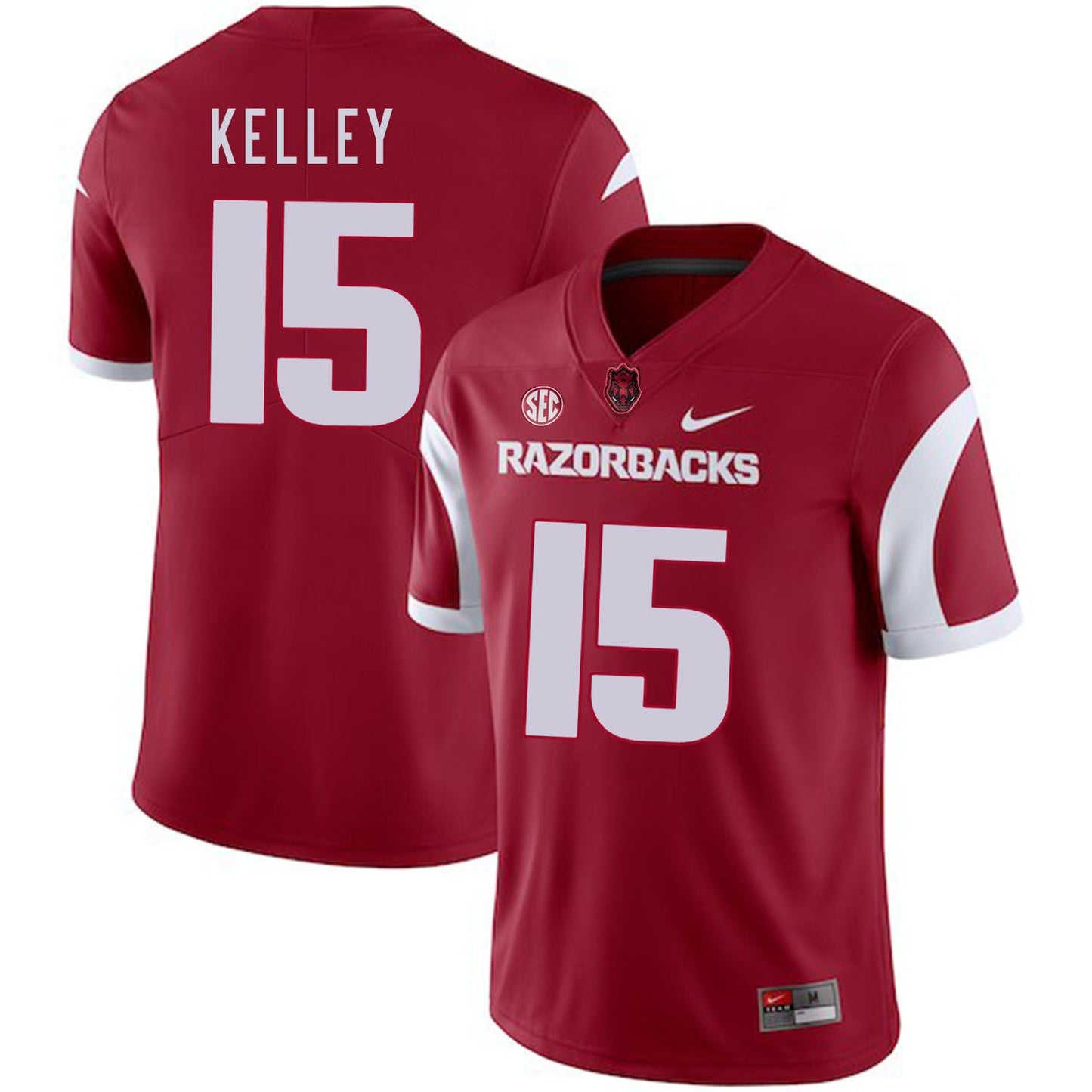 Cole Kelley 15 Red College Football Jersey football jersey product view 1