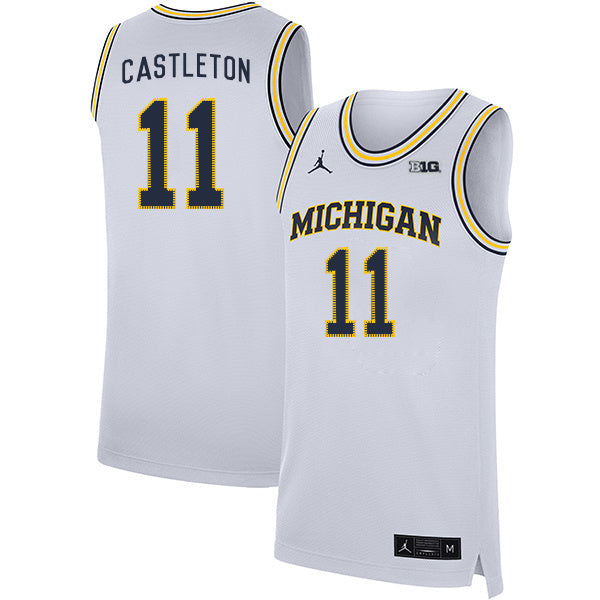 Colin Castleton 11 White College Football Jersey football jersey product view 1