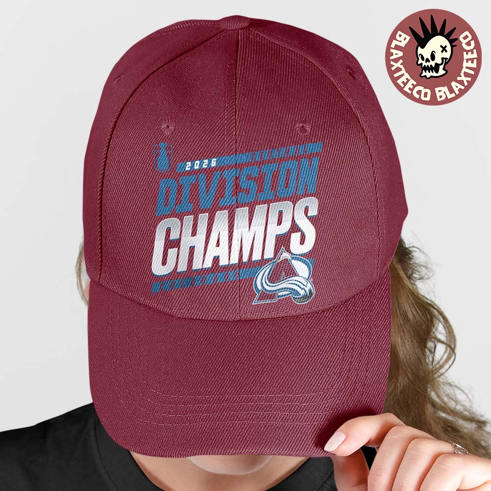 Colorado Avalanche NHL 2026 Central Division Champions Locker Room Hat Unisex T-shirt, Sweatshirt, Hoodie, Long Sleeve Tee - T-Shirt, Sweatshirt, Hoodie
