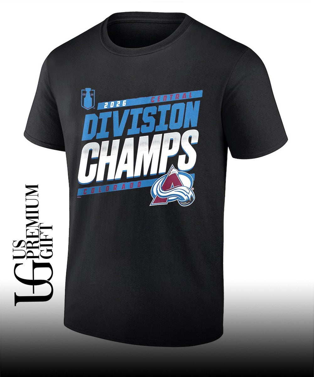 Colorado Avalanche NHL 2026 Central Division Champions shirt Unisex T-shirt, Sweatshirt, Hoodie, Long Sleeve Tee - T-Shirt, Sweatshirt, Hoodie