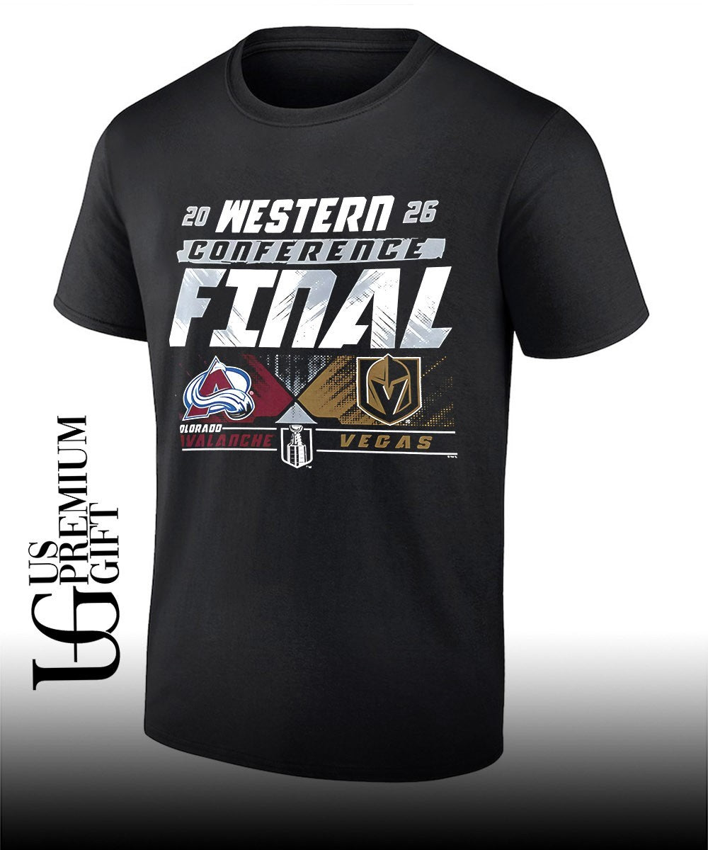 Colorado Avalanche vs Vegas Golden Knights NHL Western Conference Finals 2026 Matchup logo shirt - T-Shirt, Sweatshirt, Hoodie