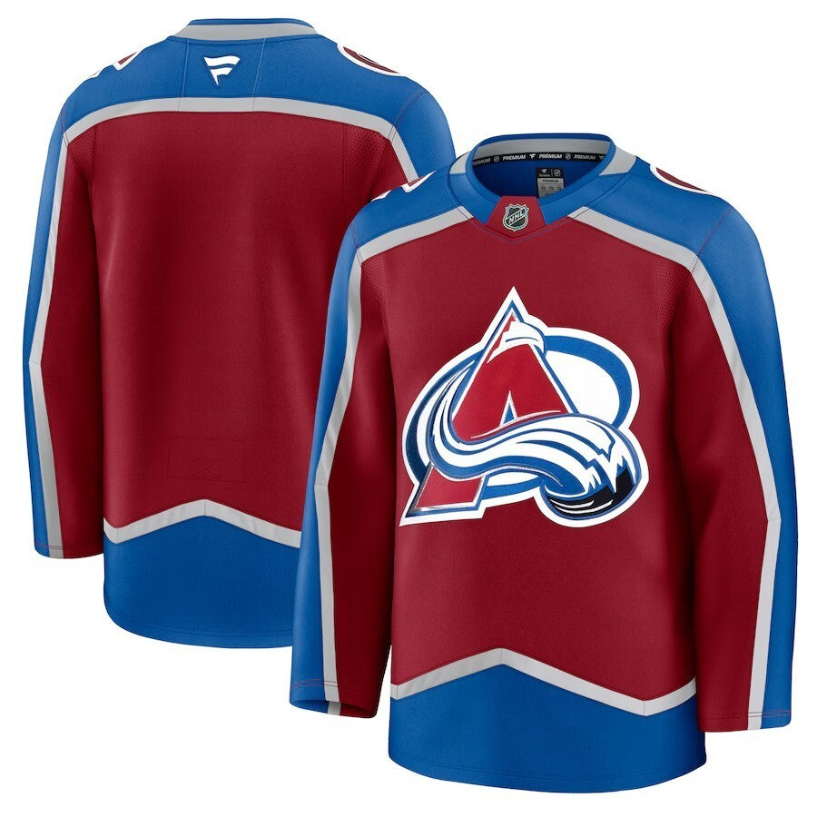 Colorado Avalanche Fanatics Home Premium Jersey - Burgundy Hockey Jersey hockey jersey product view 1