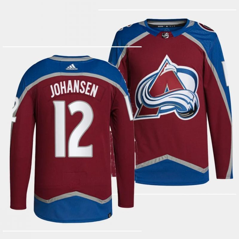 Colorado Avalanche #12 ryan johansen home burgundy authentic pro jersey Hockey Jersey hockey jersey product view 1