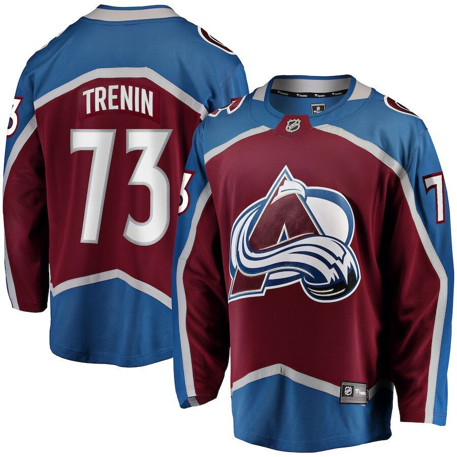 Colorado Avalanche #73 Yakov Trenin Home Premier Breakaway Player Jersey - Maroon Hockey Jersey hockey jersey product view 1