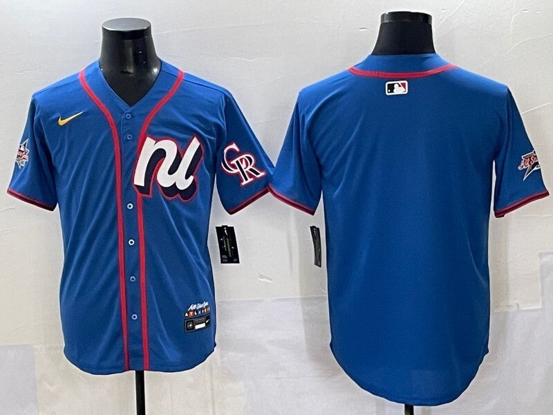 Colorado Rockies 25 All-Star Style 5 Baseball Jersey baseball jersey product view 1