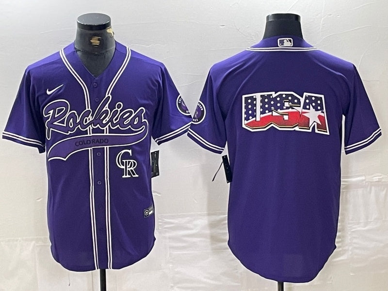 Colorado Rockies Nokia Collaboration Style 15 Baseball Jersey baseball jersey product view 1