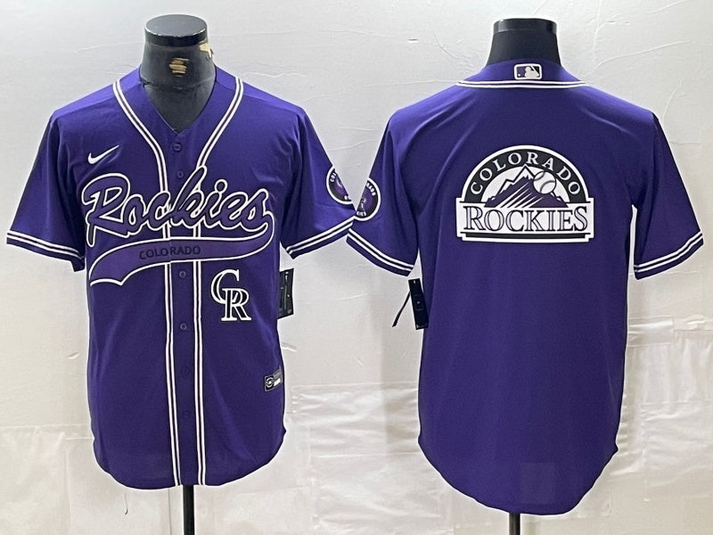 Colorado Rockies Nokia Collaboration Style 17 Baseball Jersey baseball jersey product view 1