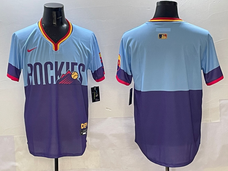 Colorado Rockies Nokia Collaboration Style 2 Baseball Jersey baseball jersey product view 1
