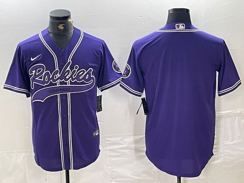 Colorado Rockies Nokia Collaboration Style 20 Baseball Jersey baseball jersey product view 1
