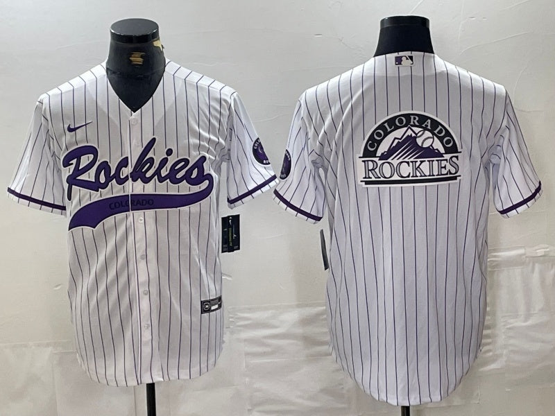 Colorado Rockies Nokia Collaboration Style 4 Baseball Jersey baseball jersey product view 1