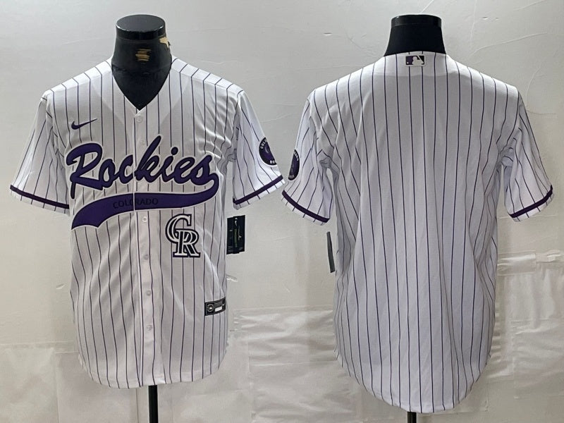 Colorado Rockies Nokia Collaboration Style 7 Baseball Jersey baseball jersey product view 1