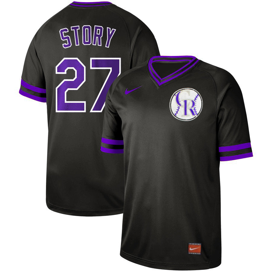 Colorado Rockies #27 Trevor Story Baseball Jersey baseball jersey product view 1
