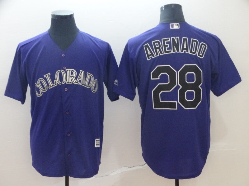 Colorado Rockies #28 Nolan Arenado 1 Baseball Jersey baseball jersey product view 1