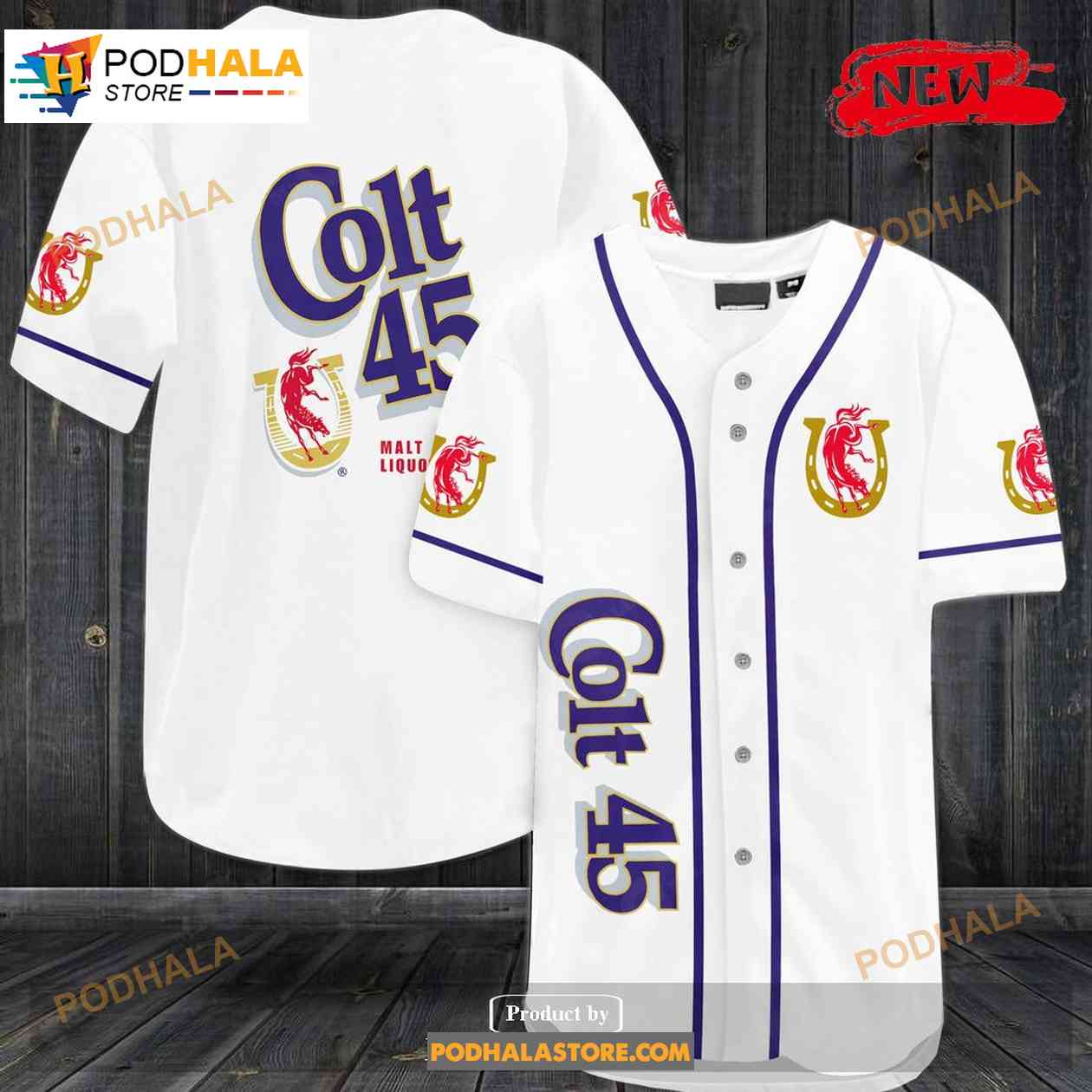 Colt 45 Malt Liquor Baseball Jersey baseball jersey product view 1