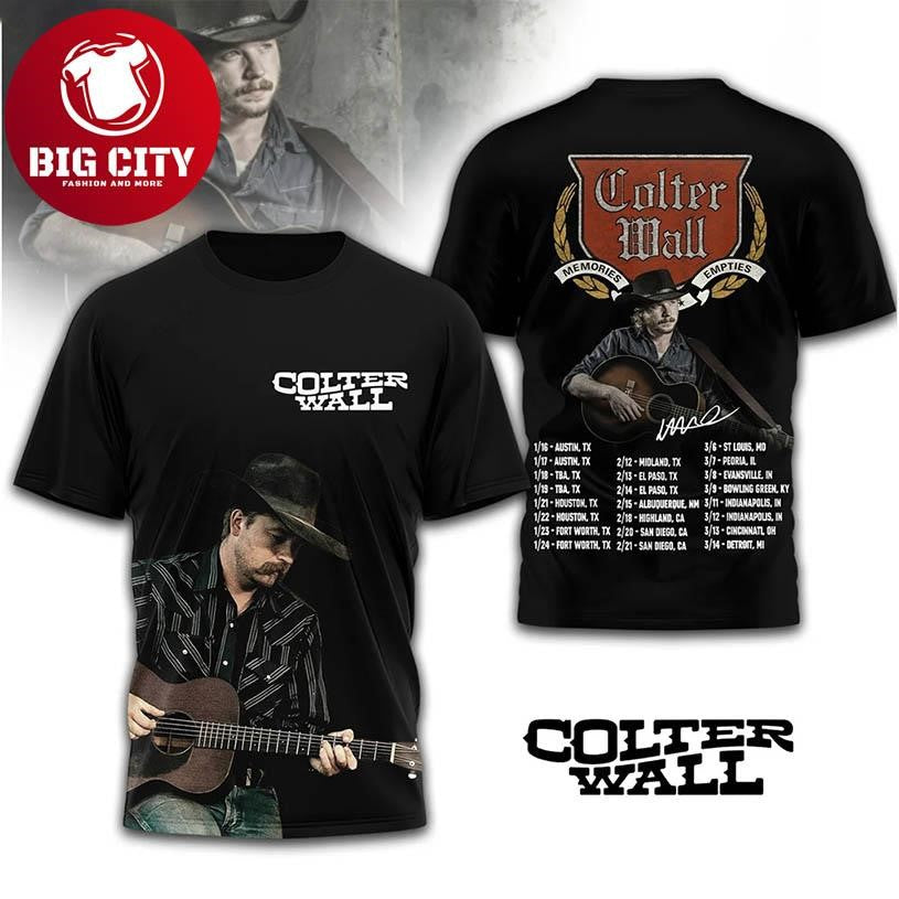 Colter Wall Tour Country Folk Singer Fan Graphic Concert Two Sided Shirt Unisex T-shirt, Sweatshirt, Hoodie, Long Sleeve Tee - T-Shirt, Sweatshirt, Hoodie