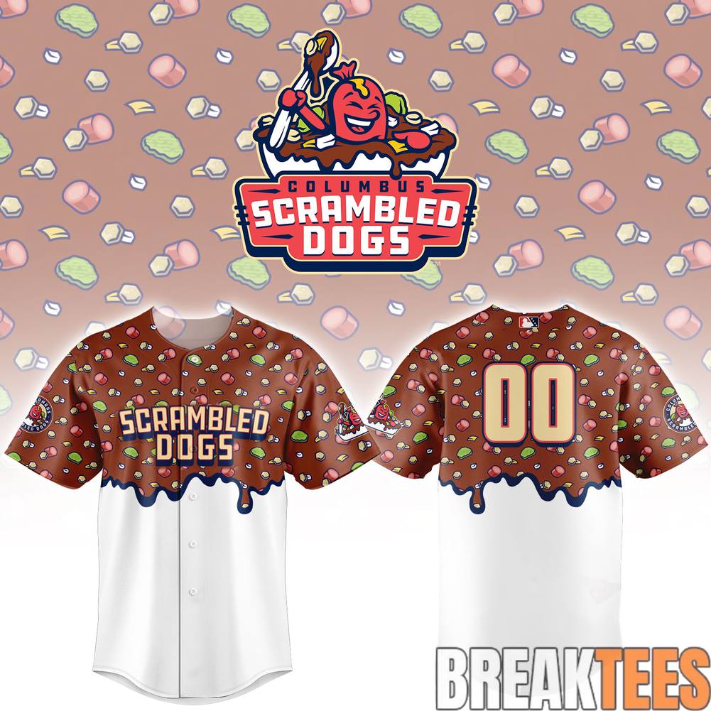 Columbus Clingstones Scrambled Dogs Custom Baseball Jersey Unisex T-shirt, Sweatshirt, Hoodie, Long Sleeve Tee - T-Shirt, Sweatshirt, Hoodie
