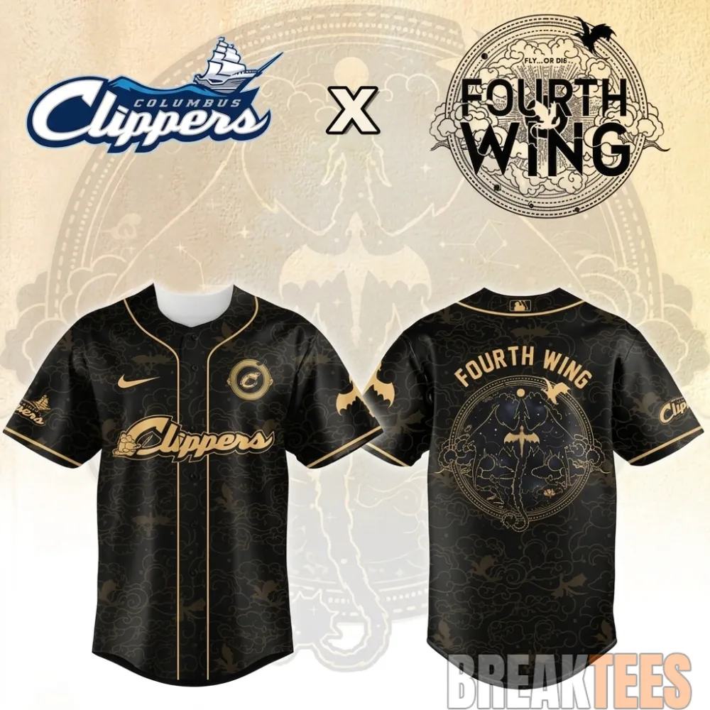 Columbus Clippers Fourth Wing Night 2026 MiLB Game Jersey Unisex T-shirt, Sweatshirt, Hoodie, Long Sleeve Tee - T-Shirt, Sweatshirt, Hoodie