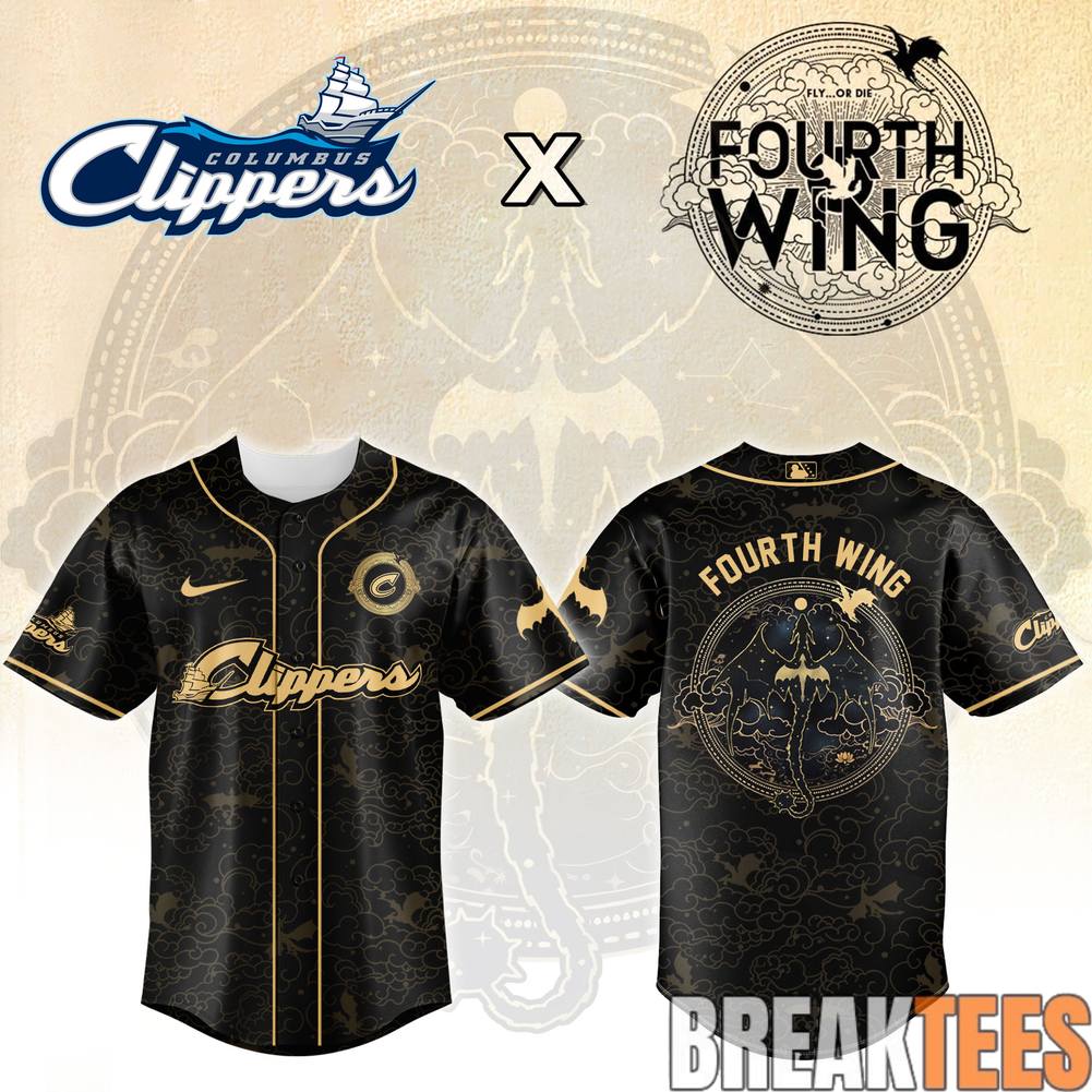 Columbus Clippers x Fourth Wing Night Limited Jersey Unisex T-shirt, Sweatshirt, Hoodie, Long Sleeve Tee - T-Shirt, Sweatshirt, Hoodie