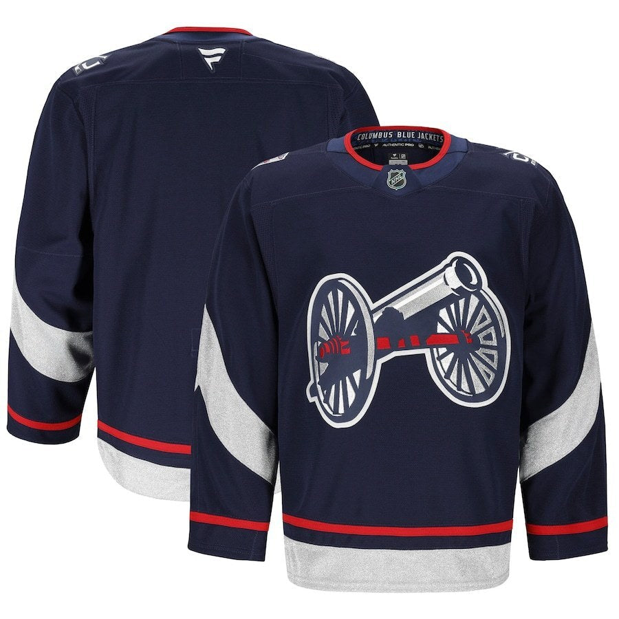 Columbus Blue Jackets 2025 NHL Stadium Series Authentic Pro Jersey - Navy Hockey Jersey hockey jersey product view 1