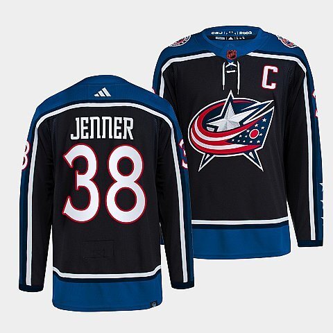 Columbus Blue Jackets #38 boone-jenner-navy-2022reverse-retro-2.0-authentic-primegreen-jersey hockey jersey product view 1