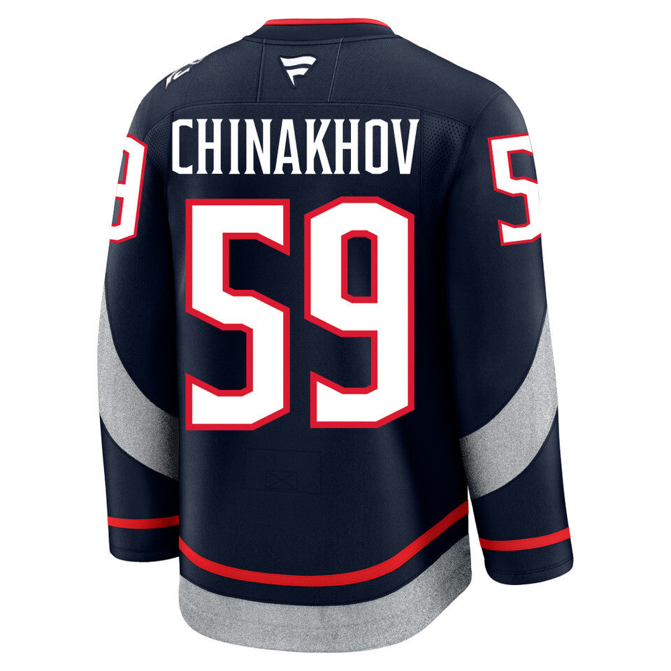 Columbus Blue Jackets #59 Yegor Chinakhov 2025 Stadium Series Style 2 Hockey Jersey hockey jersey product view 1