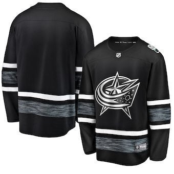 Columbus Blue Jackets blank black Hockey Jersey hockey jersey product view 1