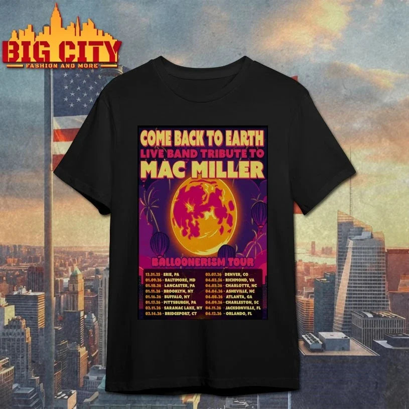 Come Back To Earth Balloonerism Tour 2026 Poster shirt Unisex T-shirt, Sweatshirt, Hoodie, Long Sleeve Tee - T-Shirt, Sweatshirt, Hoodie
