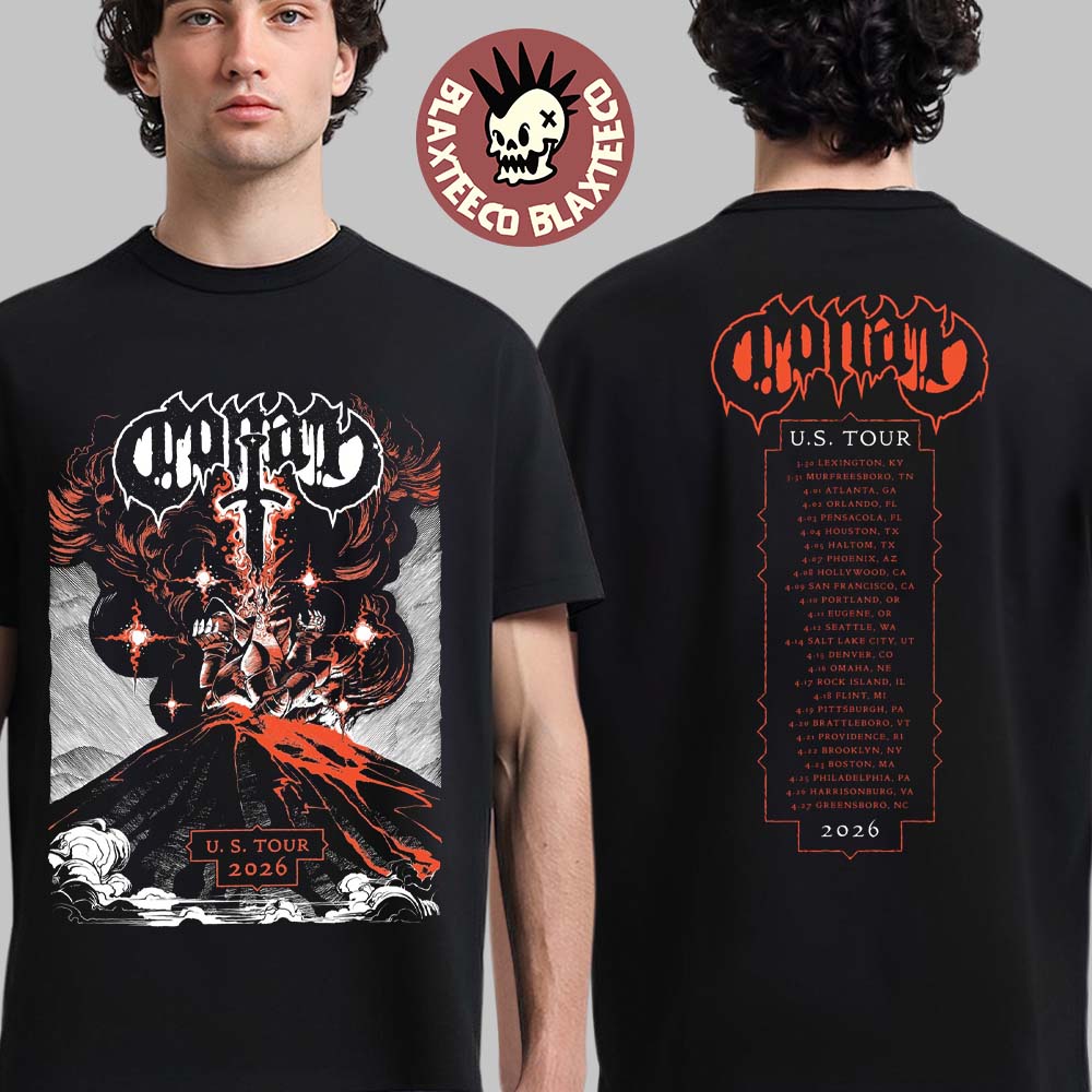 Conan Band US Tour 2026 Merch City Dates T-Shirt Unisex T-shirt, Sweatshirt, Hoodie, Long Sleeve Tee - T-Shirt, Sweatshirt, Hoodie